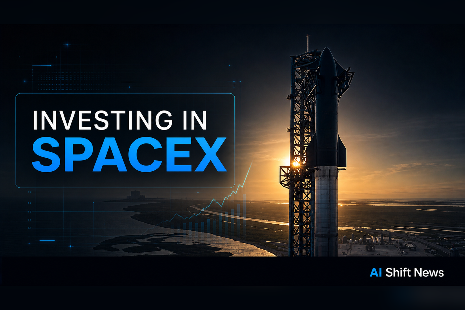 Investing in SpaceX thumbnail featuring an accurate Starship