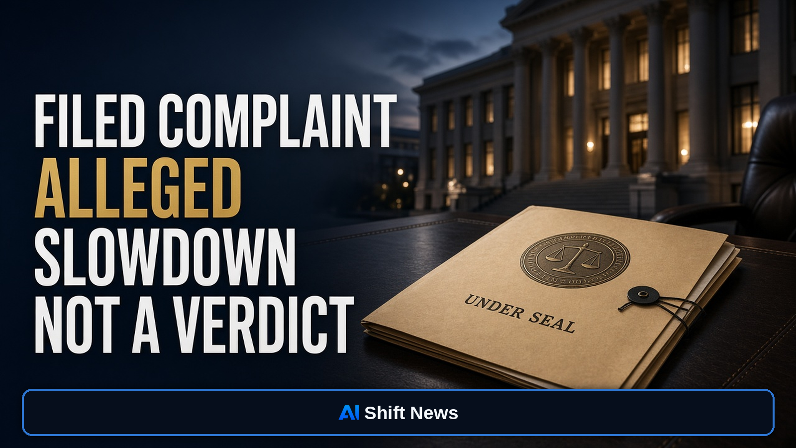 AI Shift News thumbnail for A Filed Antitrust Complaint Turns “Pace the Frontier” Talk Into Alleged Coordination — Not a Proven Cartel Verdict