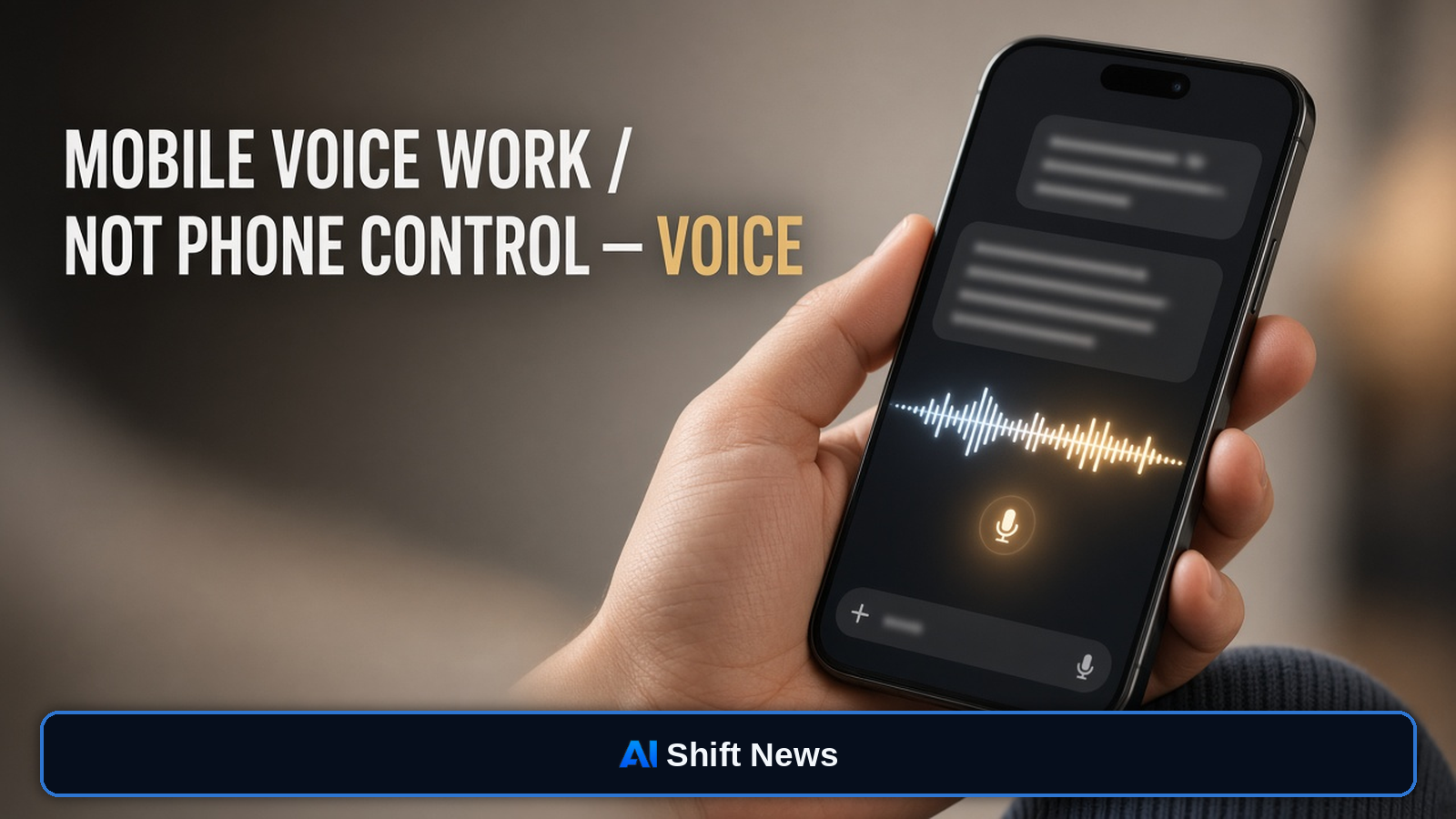 AI Shift News thumbnail for ChatGPT Mobile Gets Voice-Based Work Features — That Is a Product Rollout, Not Proven Unsupervised Phone Control