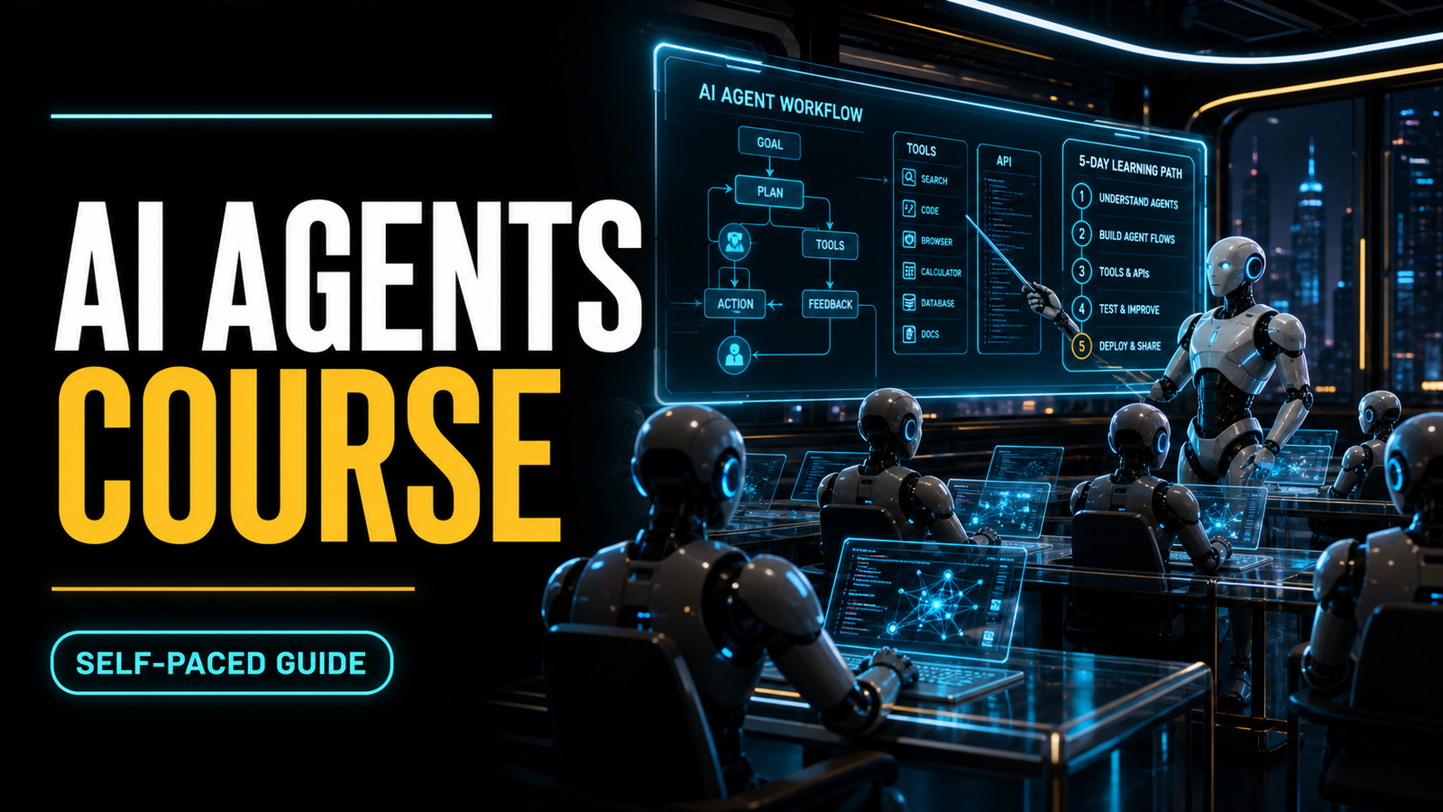 Google and Kaggle AI agents course thumbnail