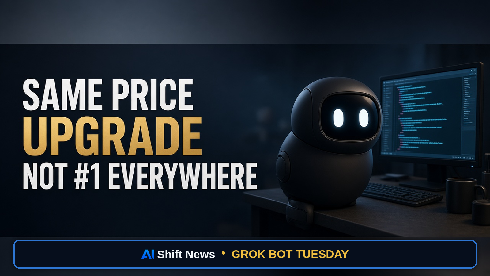 AI Shift News thumbnail for Grok 4.7 Is a Same-Price Frontier Coding Upgrade — Not Proof It Beats Opus/Astra Everywhere