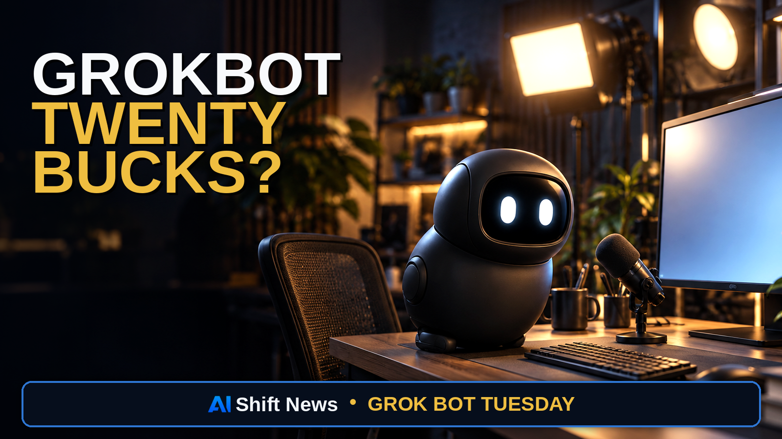 AI Shift News thumbnail for Grok Bot Walkthrough From a $20 Cursor Pro Plan