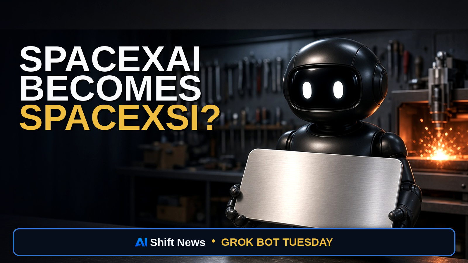 AI Shift News thumbnail for Musk Says SpaceXAI Will Be Renamed SpaceXSI