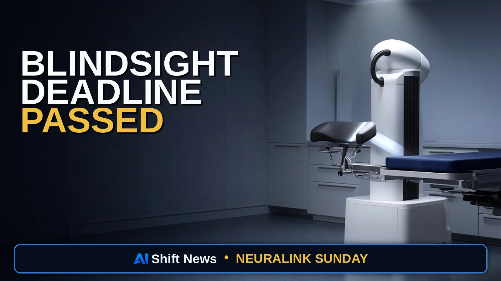 AI Shift News thumbnail for Neuralink Blindsight: No Human Implant Yet, Fake Cat Story