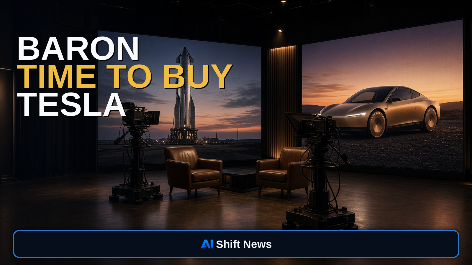 AI Shift News thumbnail for Ron Baron on CNBC: Tesla “Time to Buy” Pitch, FSD Attach, and a SpaceX Combo He Won’t Detail