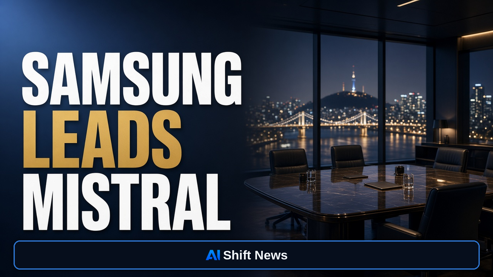 AI Shift News thumbnail for Samsung’s Mistral Lead Is a €3B Capital Signal — Not Proof Europe Won the Model Race