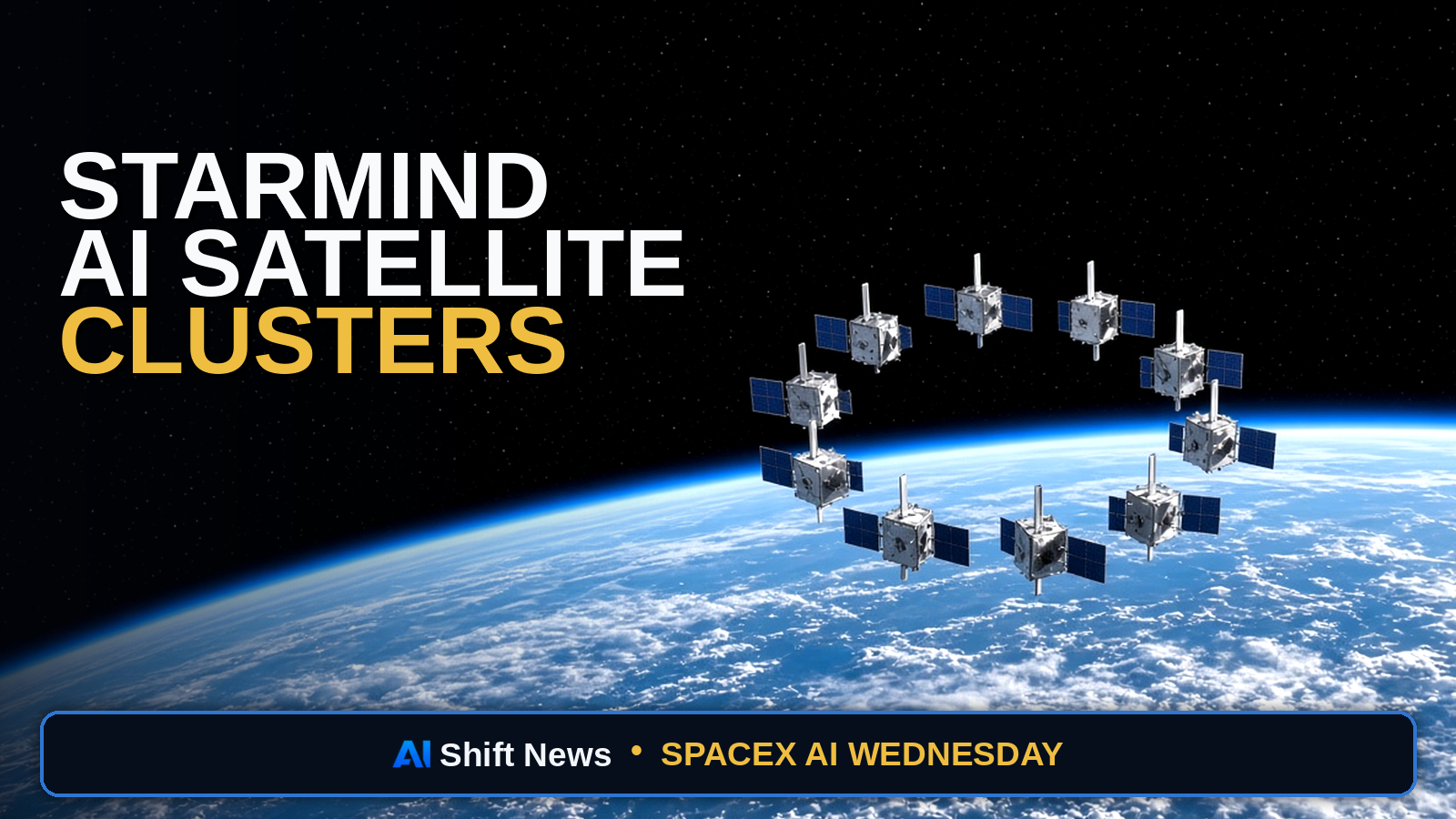AI Shift News thumbnail for SpaceX Details Starmind AI Satellite Clusters at IAC 2026
