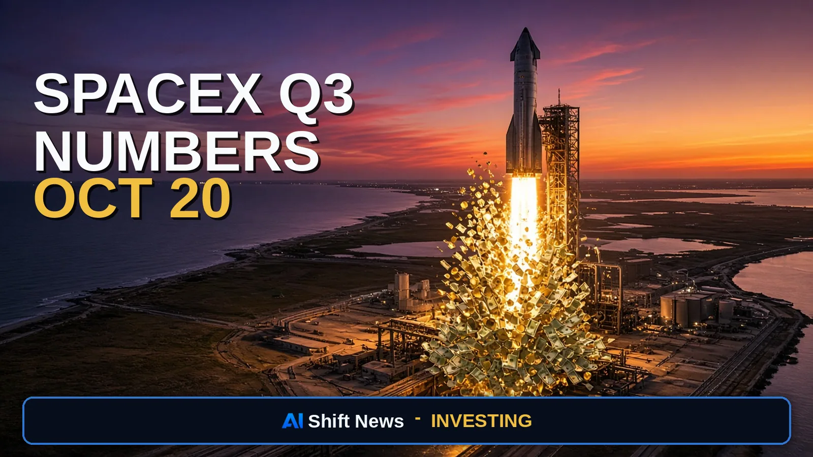 AI Shift News thumbnail for SpaceX Q3 Earnings: Starlink Subscribers and ARPU to Watch