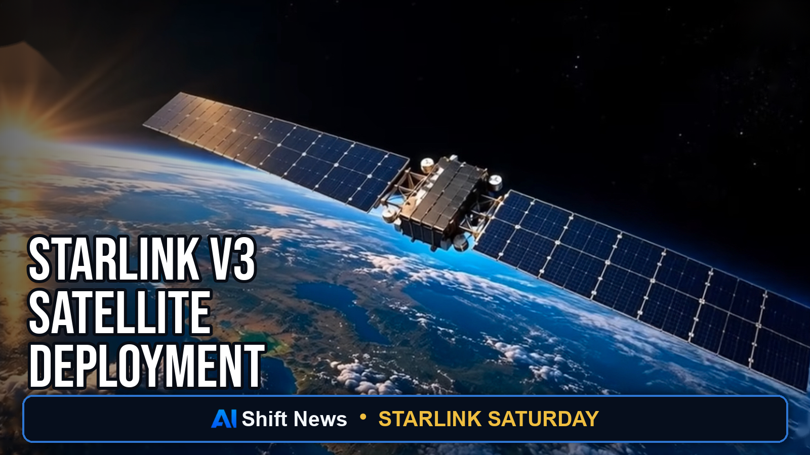 AI Shift News thumbnail for Starship Flight 14 Deployed 26 Starlink V3 Satellites